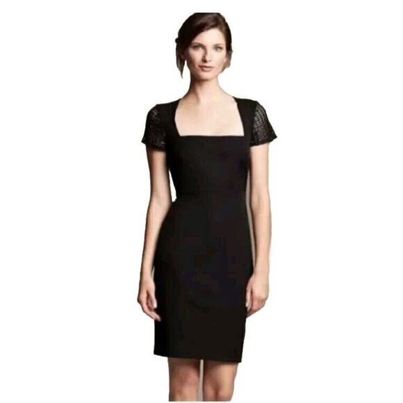 Roland Mouret Dress for Banana Republic Black Bodycon Dress Size 14 Unlined. - Picture 1 of 10